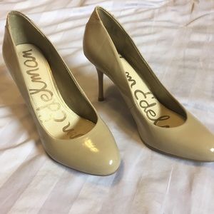 Sam Edelman Nude Patent Heels NWOT